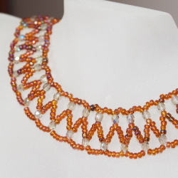 Necklace - Dentelle Cordelia - Necklace - Laiton bronze